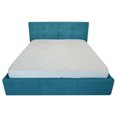 Кровать двуспальная Richman Манчестер Comfort 160 х 200 см С подъемным механизмом и нишей для белья Голубая Кровать двуспальная Richman Манчестер Comfort 160 х 200 см С подъемным механизмом и нишей для белья Голубая