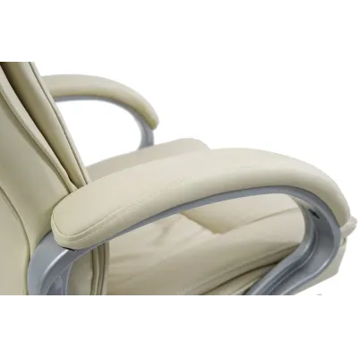 Офисное кресло руководителя Richman California Хром М1 Tilt Бежевое