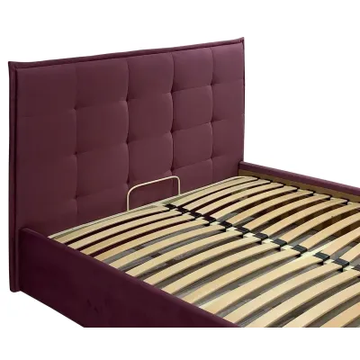 Ліжко двоспальне Richman Моніка Standart 160 х 200 см Missoni 28 Бордове