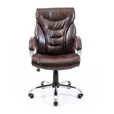 Офісне крісло керівника Richman Cagliari Титан Dark Brown Хром М1 Tilt Коричневе Офісне крісло керівника Richman Cagliari Титан Dark Brown Хром М1 Tilt Коричневе