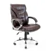 Офісне крісло керівника Richman Cagliari Титан Dark Brown Хром М1 Tilt Коричневе