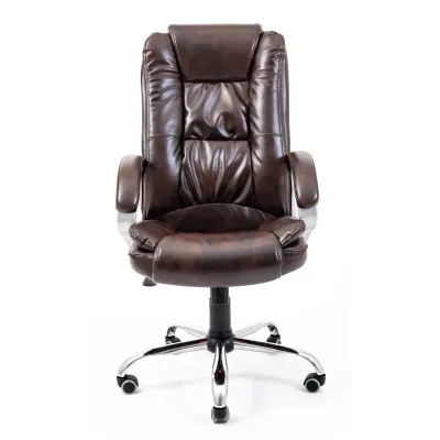Офисное кресло руководителя Richman Калифорния Титан Dark Brown Хром М3 MultiBlock Коричневое