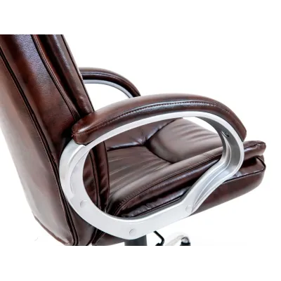 Офисное кресло руководителя Richman Калифорния Титан Dark Brown Хром М3 MultiBlock Коричневое
