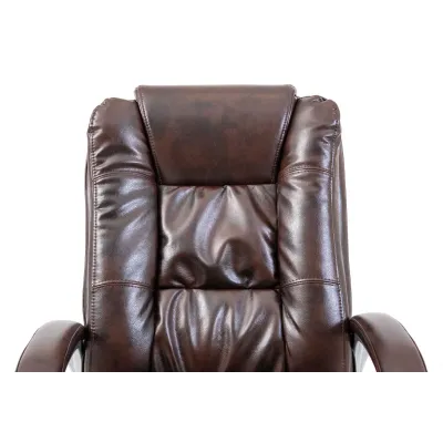 Офисное кресло руководителя Richman Калифорния Титан Dark Brown Хром М3 MultiBlock Коричневое