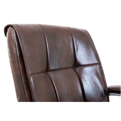 Офісне Конференційне Крісло Richman Арізона Титан Dark Brown Хром CF Коричневе