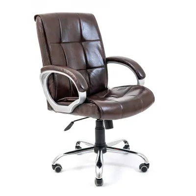 Офисное кресло руководителя Richman Arizona Титан Dark Brown Хром М2 AnyFix Коричневое Офисное кресло руководителя Richman Arizona Титан Dark Brown Хром М2 AnyFix Коричневое