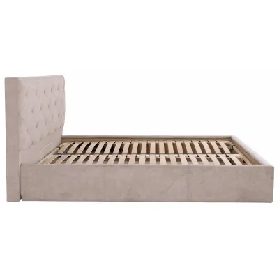 Кровать двуспальная Richman Бристоль Comfort 160 х 200 см Rosto 13 С подъемным механизмом и нишей для белья Бежевая Кровать двуспальная Richman Бристоль Comfort 160 х 200 см Rosto 13 С подъемным механизмом и нишей для белья Бежевая