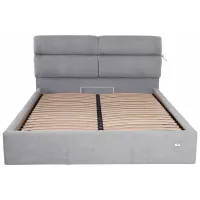 Ліжко двоспальне Richman Единбург Comfort 160 х 200 см Rosto 93 З підйомним механізмом та нішою для білизни