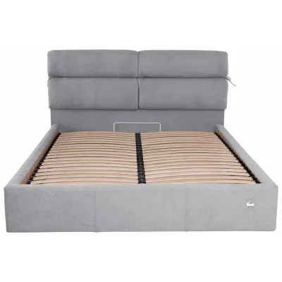 Ліжко двоспальне Richman Единбург Comfort 160 х 200 см Rosto 93 З підйомним механізмом та нішою для білизни