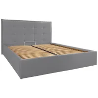 Кровать двуспальная Richman Моника Comfort 160 х 200 см Rosto 93 С подъемным механизмом и нишей для белья Серая Кровать двуспальная Richman Моника Comfort 160 х 200 см Rosto 93 С подъемным механизмом и нишей для белья Серая