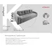 Двоспальний Ортопедичний Диван Richman Cleo 111 x 236 x 90H Bestseller Сірий Двоспальний Ортопедичний Диван Richman Cleo 111 x 236 x 90H Bestseller Сірий