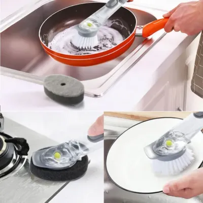 Щётка для мытья посуды SCleaner с дозатором (580М) Щётка для мытья посуды SCleaner с дозатором (580М)