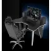 Игровой стол ZEUS IGROK-3L, черный/белый с LED подсветкой Игровой стол ZEUS IGROK-3L, черный/белый с LED подсветкой
