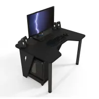Геймерский игровой стол ZEUS IVAR-1200, черный/черный Геймерский игровой стол ZEUS IVAR-1200, черный/черный