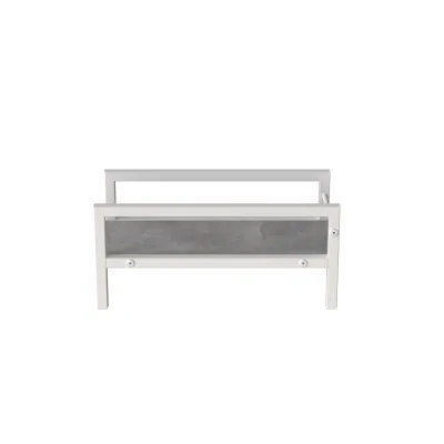 Підставка для системного блоку Ferrum-decor Нікі 21x24x45 Білий ДСП Бетон 16мм (NIK0014)