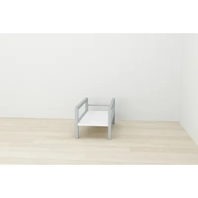 Підставка для системного блоку Ferrum-decor Нікі 21x24x45 Сірий ДСП Біле 16мм (NIK0015)