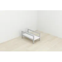 Подставка для системного блока Ferrum-decor Ники 21x24x45 Серый ДСП Белое 16мм (NIK0015)