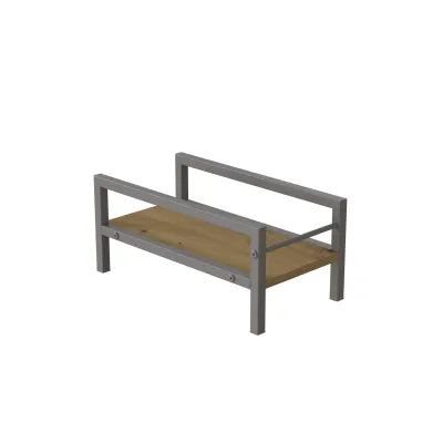 Підставка для системного блоку Ferrum-decor Нікі 21x24x45 Сірий ДСП Дуб Артізан 16мм (NIK0020)