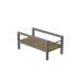 Підставка для системного блоку Ferrum-decor Нікі 21x24x45 Сірий ДСП Дуб Артізан 16мм (NIK0020)