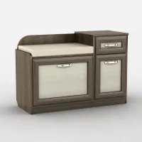 Тумба для обуви Тиса Мебель ТО-105 Венге 64.5x90 см