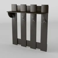 Вішалка настінна-1 1 Тиса Мебель Венге 25x90 см