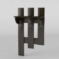 Вішалка настінна-2 Тиса Мебель Венге 25x60 см