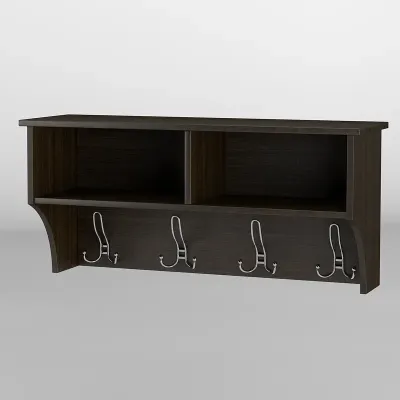 Вешалка настенная-7 Тиса Мебель Венге 30x90 см Вешалка настенная-7 Тиса Мебель Венге 30x90 см