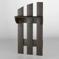 Вешалка настенная-9 Тиса Мебель Венге 25x60 см