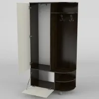 Прихожая Тиса Мебель-11 Венге Молочный 204.5x35x100 см Прихожая Тиса Мебель-11 Венге Молочный 204.5x35x100 см