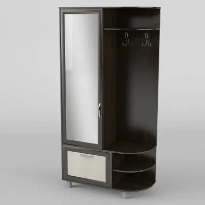 Прихожая Тиса Мебель-12 Венге Молочный 204.5x35x100 см