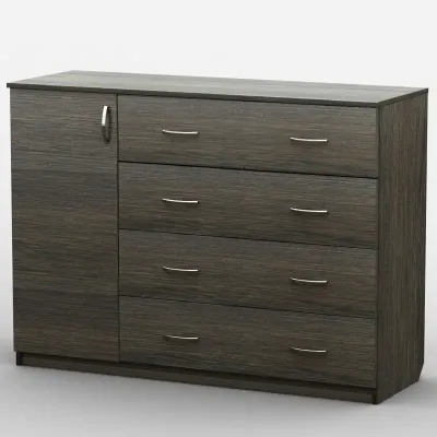 Комод Тиса Мебель АКМ-29 1 Венге 90x45x120 см