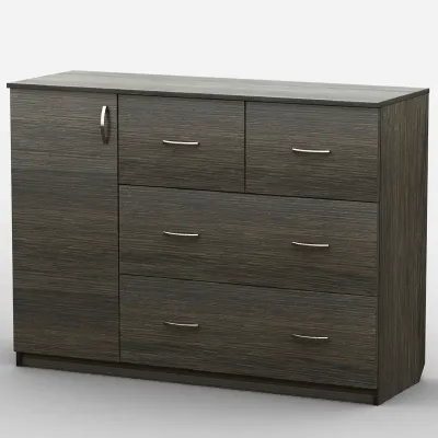 Комод Тиса Мебель АКМ-37 1 Венге 90x45x120 см