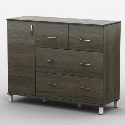 Комод Тиса Мебель АКМ-38 1 Венге 90x45x120 см