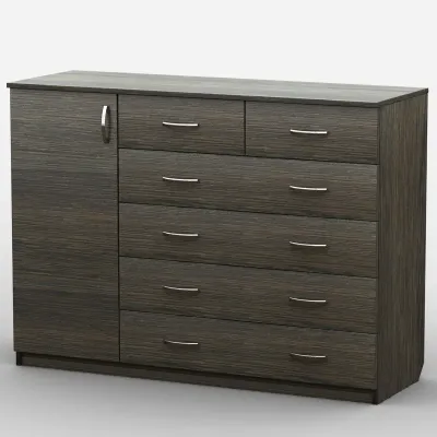 Комод Тиса Мебель АКМ-45 2 Венге 90x60x120 см
