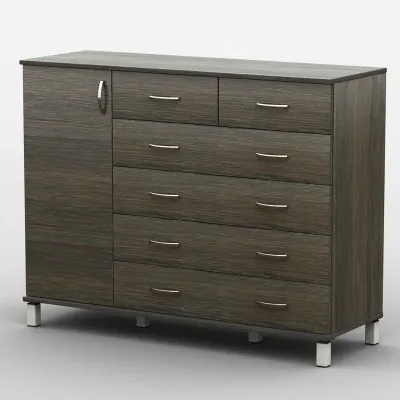 Комод Тиса Мебель АКМ-46 2 Венге 90x60x120 см