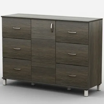 Комод Тиса Мебель АКМ-50 2 Венге 60x90x140 см