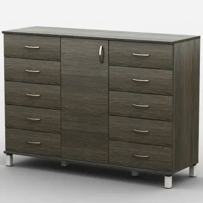 Комод Тиса Мебель АКМ-58 2 Венге 60x90x140 см