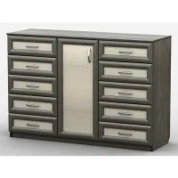 Комод Тиса Мебель АКМ-59 1 Венге Дуб молочний 45x90x140 см