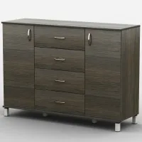 Комод Тиса Мебель АКМ-66 2 Венге 60x90x140 см Комод Тиса Мебель АКМ-66 2 Венге 60x90x140 см