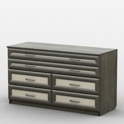 Комод Тиса Мебель АКМ-74 2 Венге Дуб молочний 90x60x120 см
