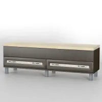 Комод приліжковий Тиса Мебель КП-101 Венге Дуб молочний 50x41x140 см Комод приліжковий Тиса Мебель КП-101 Венге Дуб молочний 50x41x140 см