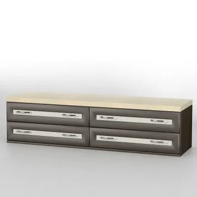 Комод приліжковий Тиса Мебель КП-109 Венге Дуб молочний 40x41x140 см