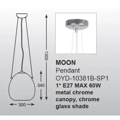 Люстра Zuma Line MOON P19066B-D30