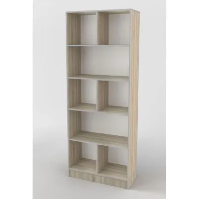 Стелаж Тиса Мебель ШС-800 Дуб сонома 205x35x80 см