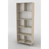 Стелаж Тиса Мебель ШС-801 Дуб сонома 205x35x80 см