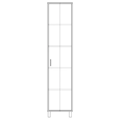 Шафа-Пенал Тиса Мебель ШС-403 Дуб сонома 205x35x45 см