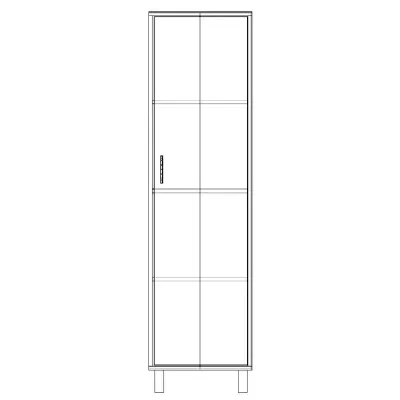 Шафа-Пенал Тиса Мебель ШС-413 Дуб сонома 166x35x45 см