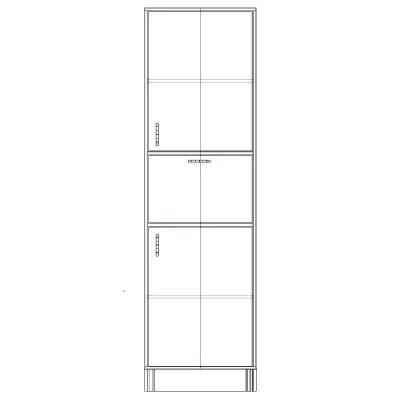 Шафа-Пенал Тиса Мебель ШС-604 Дуб сонома 205x35x60 см