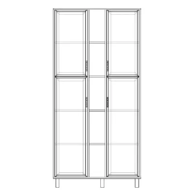 Шафа-Пенал Тиса Мебель ШС-105 Дуб сонома 205x35x100 см