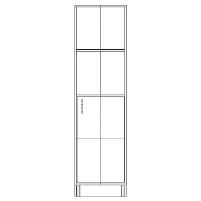 Шафа-Пенал Тиса Мебель ШС-414 Дуб сонома 166x35x45 см